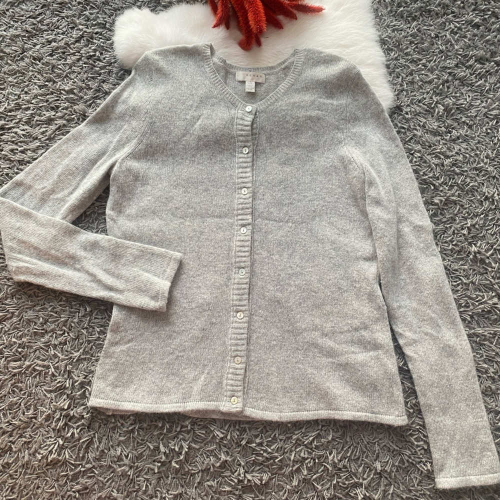 KENAR Angora-Blend Knit Cardigan